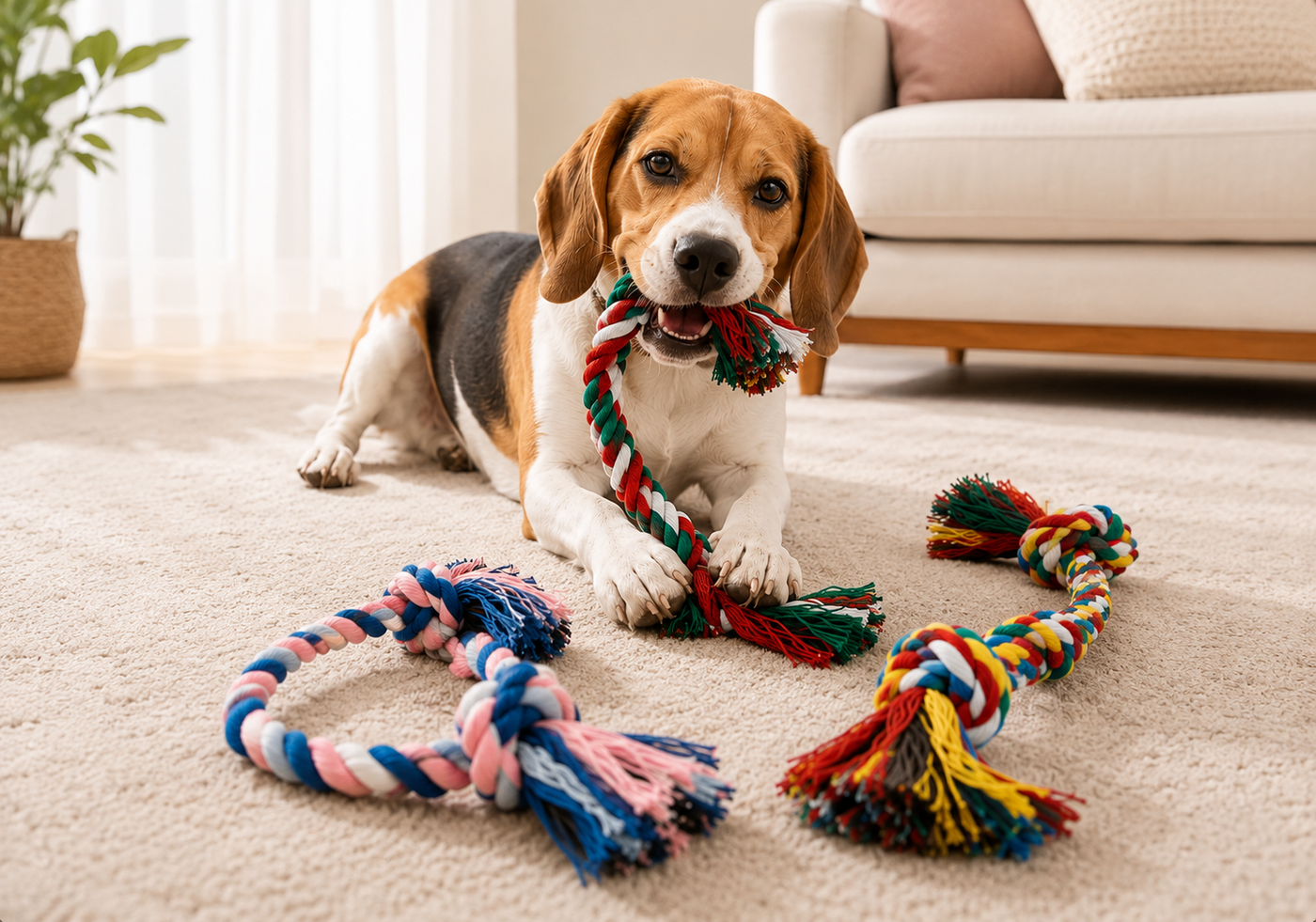 Woofana Strong Rope Tug Toy Set