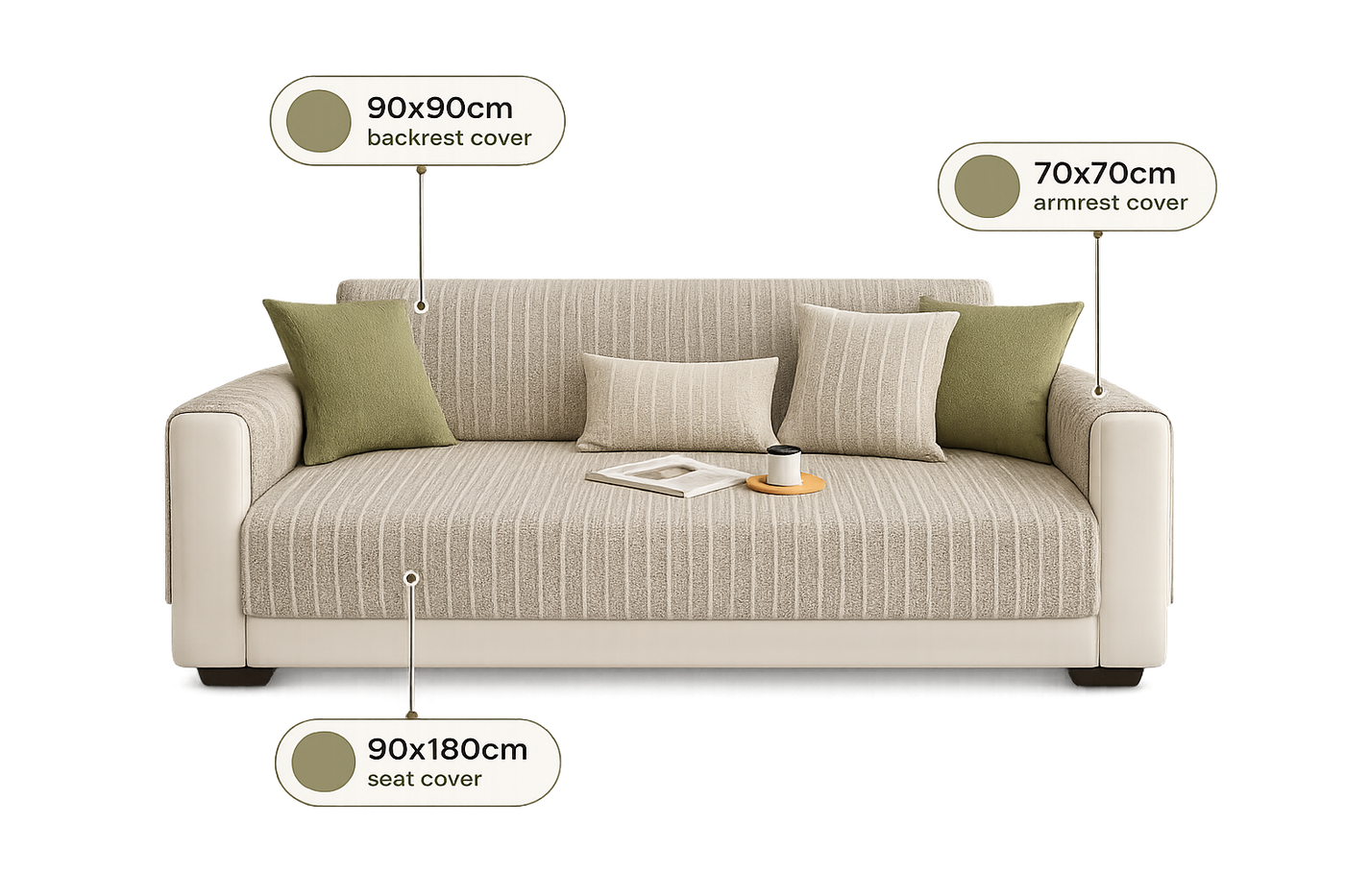 Velmora Chenille Sofa Cover